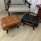 Oil And Wax Leather Footstool Multifunctional Low Stool For Living Room And Bedroom 4