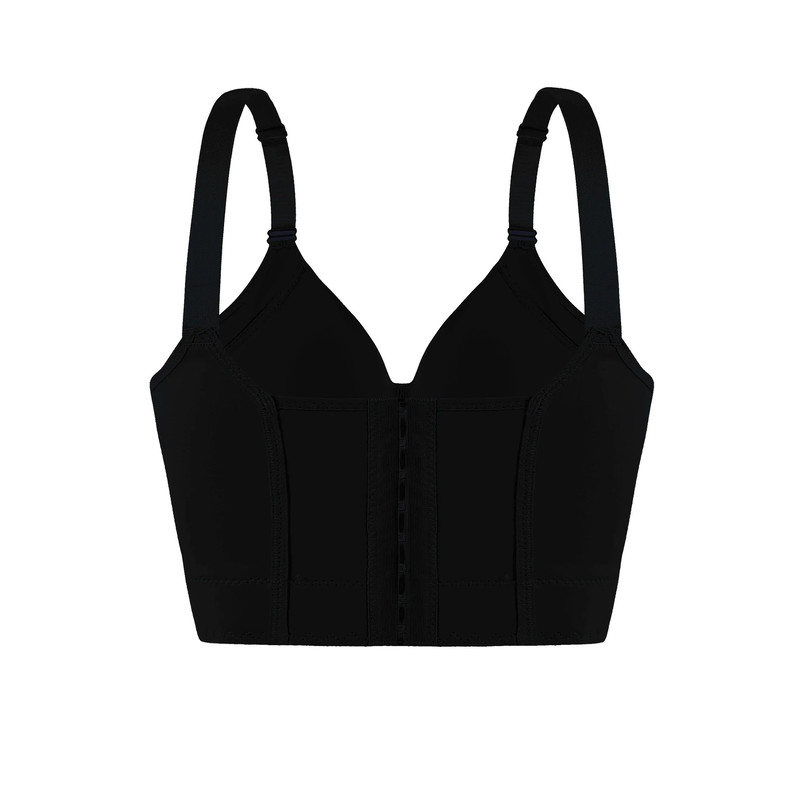 Seamless Full Coverage Underwire Bra Solid Color Knitted Nylon Supportive Lingerie 5