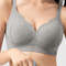Knitted Full Cup Bra With Cutout Details And Soft Padding Warm Nylon Spandex Fabric 7