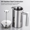Stainless Steel French Press Coffee Maker Double Wall Insulated Pot 2