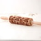 European Retro Flower Embossed Wooden Rolling Pin Deep Engraved 3D Cookie Mold For Baking 2