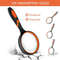 Handheld Magnifying Glass  10x NonSlip Shatterproof Magnifier For Reading Exploration And Senior Vi 4