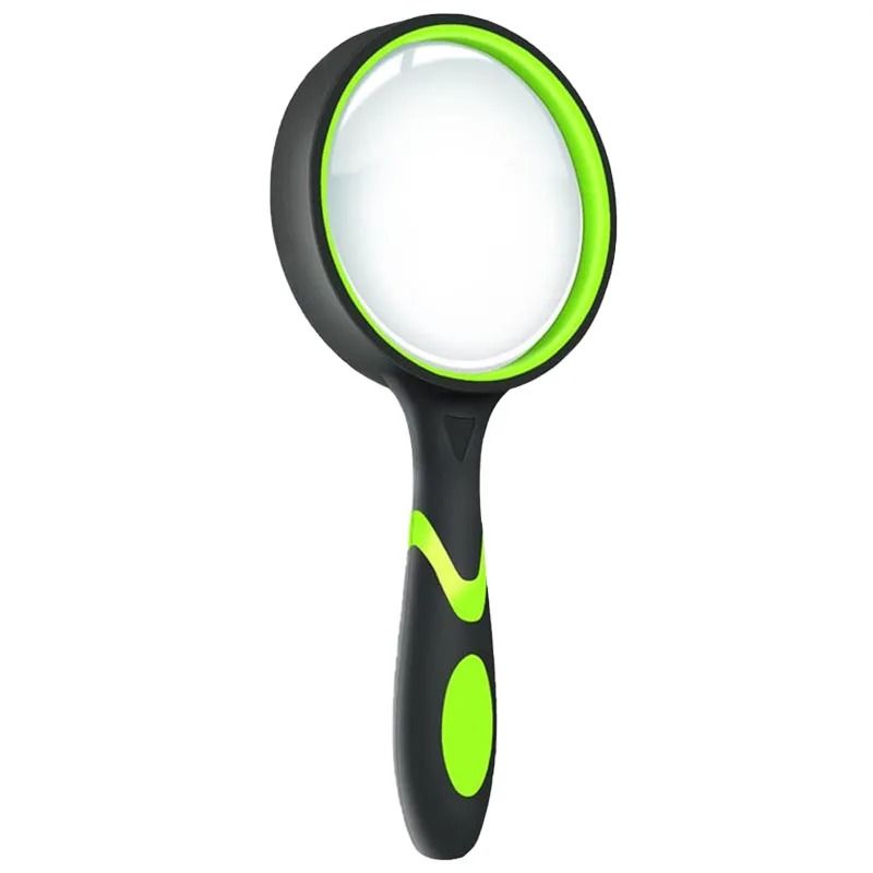 Handheld Magnifying Glass  10x NonSlip Shatterproof Magnifier For Reading Exploration And Senior Vi 6