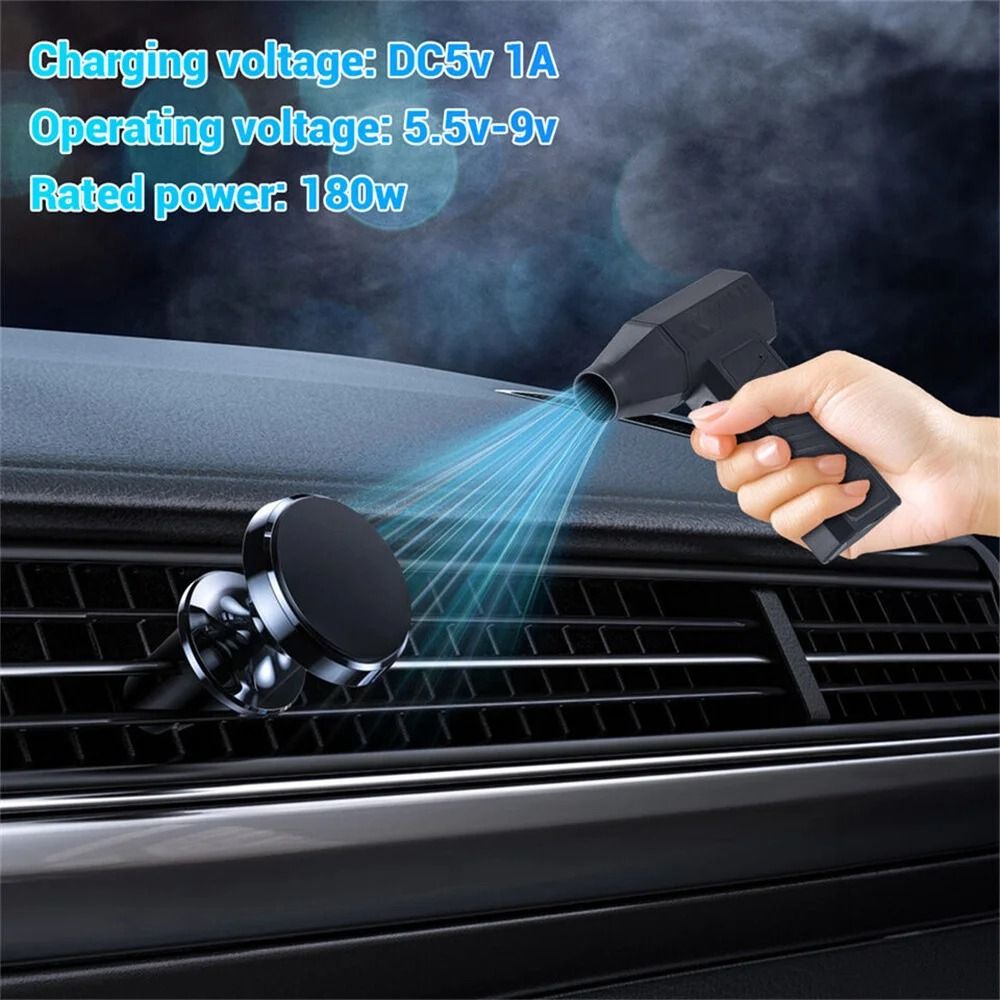130000RPM Mini Electric Air Duster  Portable Rechargeable Blower With Adjustable Wind Speed For Car 3