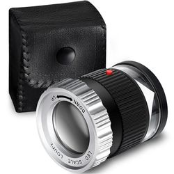 30x led uv pocket magnifier with scale – adjustable focus illuminated loupe for jewelry, coins, and reading inspection
