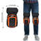 Professional Heavy Duty Knee Pads With Double Gel Cushion And EVA Foam Padding Adjustable NonSlip 5