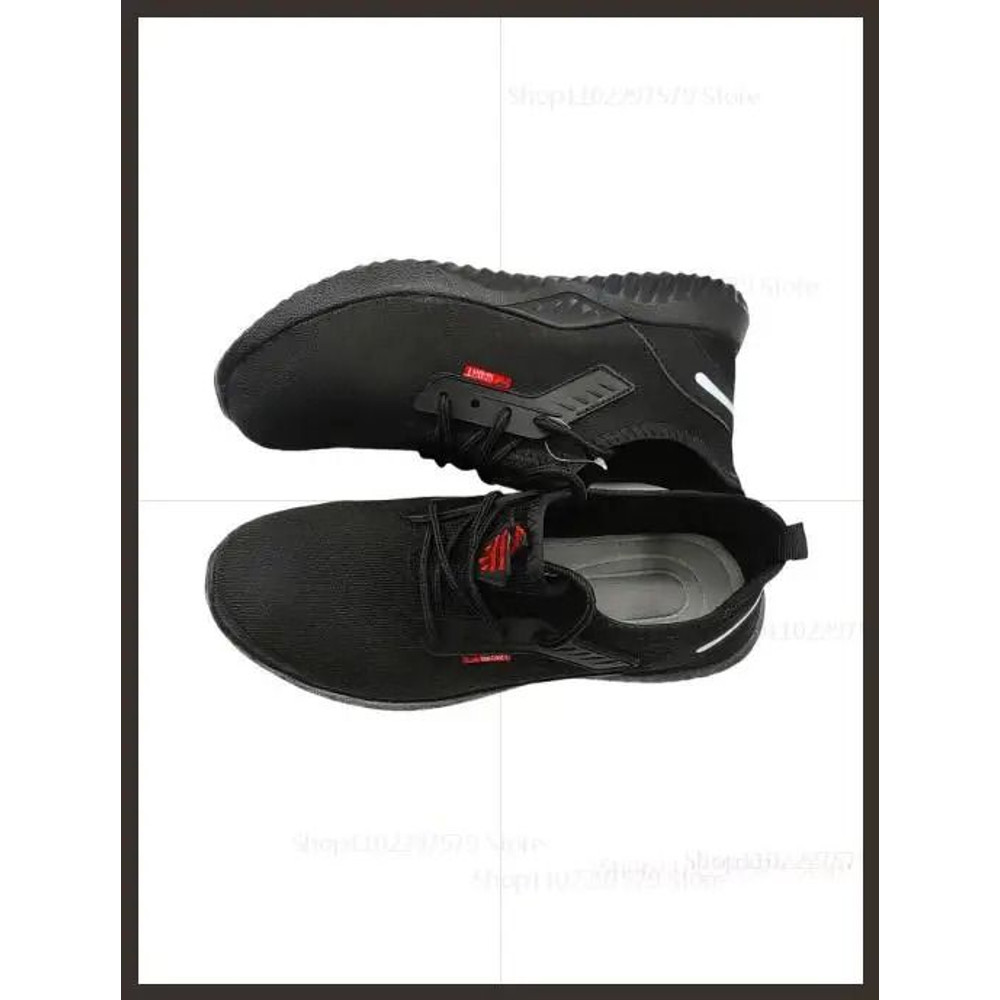 Mens Breathable Steel Toe Work Sneakers  Lightweight AntiSmash AntiSlip Safety Shoes For Constructi 10