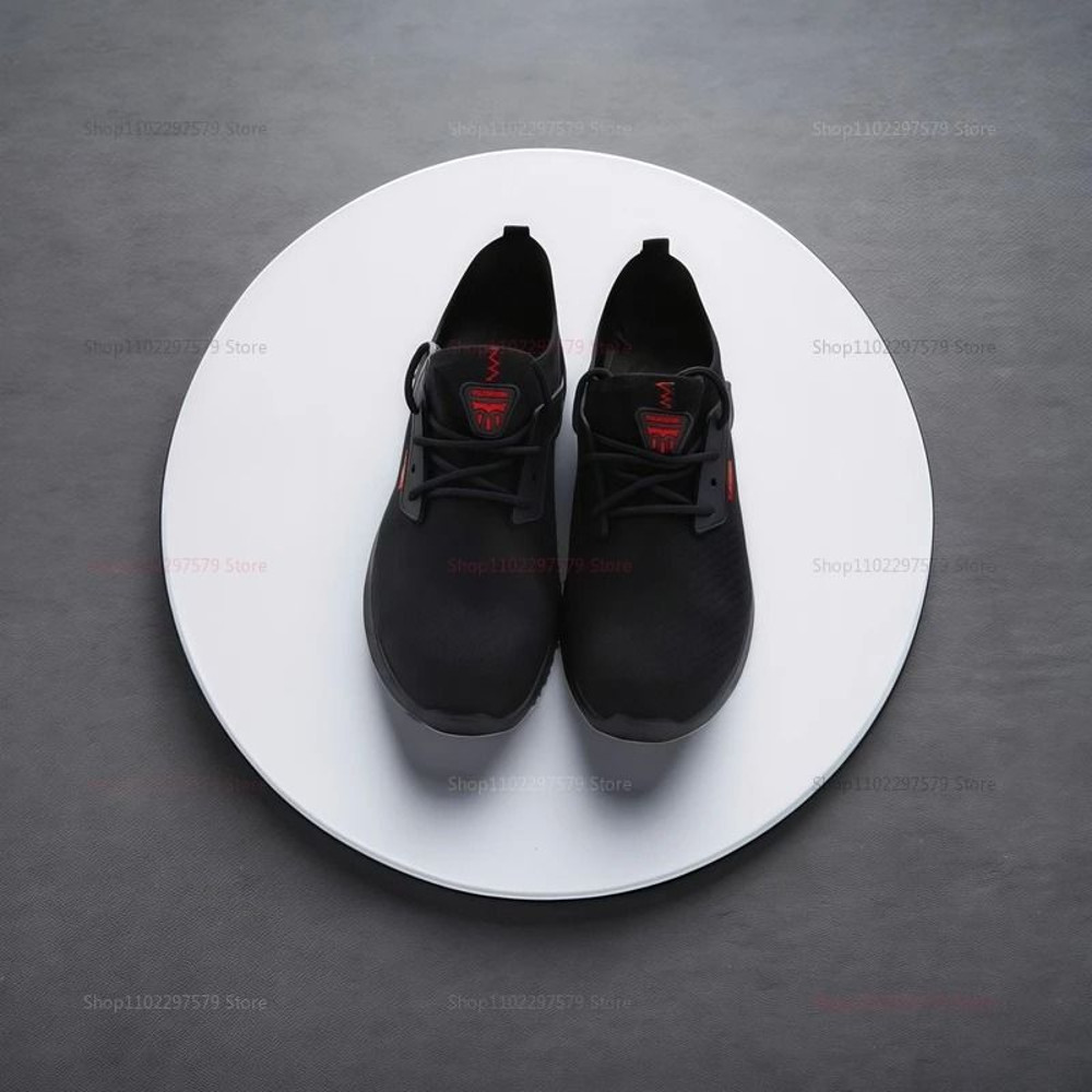 Mens Breathable Steel Toe Work Sneakers  Lightweight AntiSmash AntiSlip Safety Shoes For Constructi 5