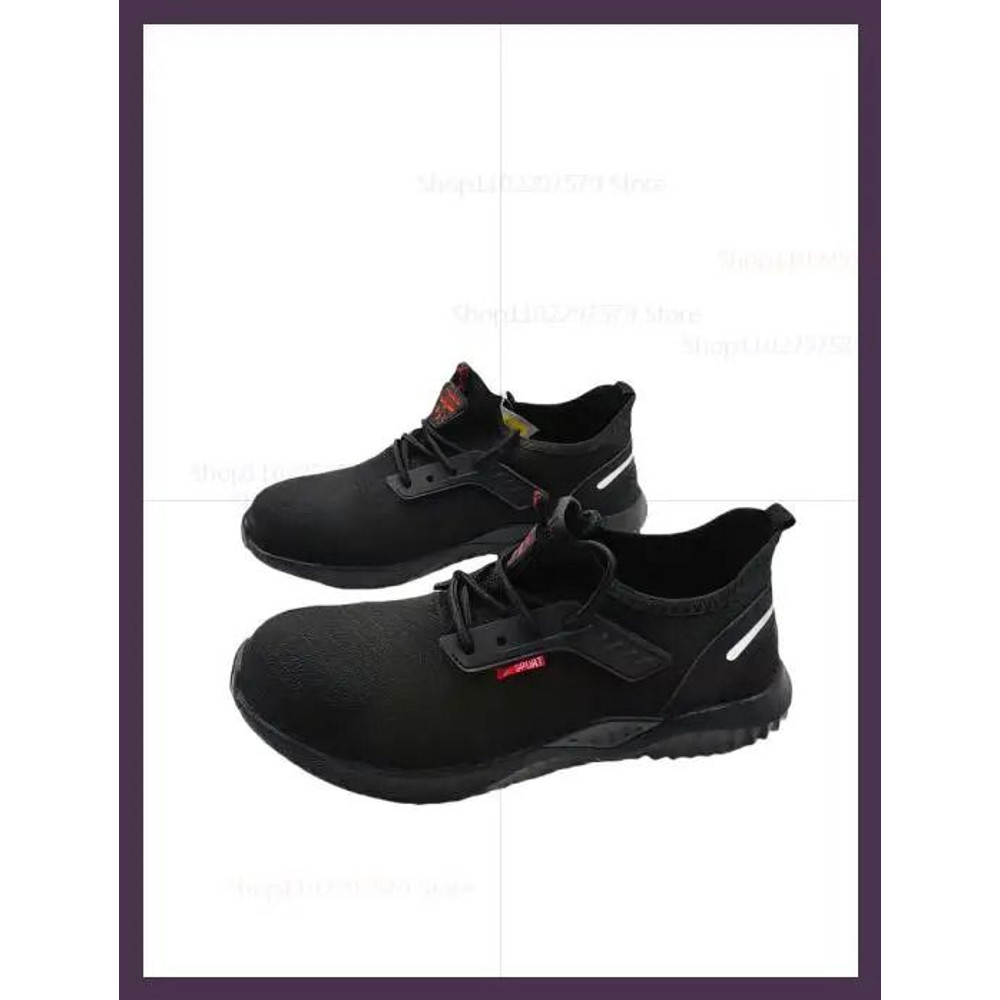 Mens Breathable Steel Toe Work Sneakers  Lightweight AntiSmash AntiSlip Safety Shoes For Constructi 7