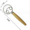Stainless Steel Danish Dough Whisk With Wooden Handle  Artisan Bread And Pastry Mixer For Effortles 9
