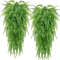 2pcs 35Inch Persian Fern Hanging Vines  Lush Artificial Greenery For Home Wall Wedding And Party De 0