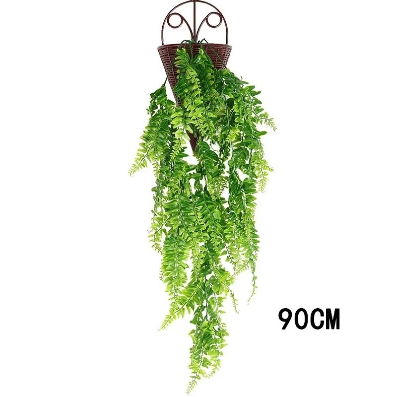 2pcs 35Inch Persian Fern Hanging Vines  Lush Artificial Greenery For Home Wall Wedding And Party De 3