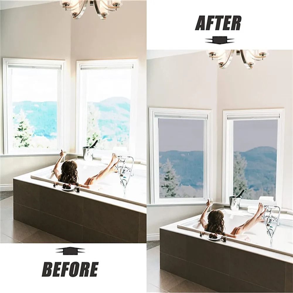 One Way Window Film Mirror Effect Tint Glass Covering For Home Office Reflective Heat Control Anti  1