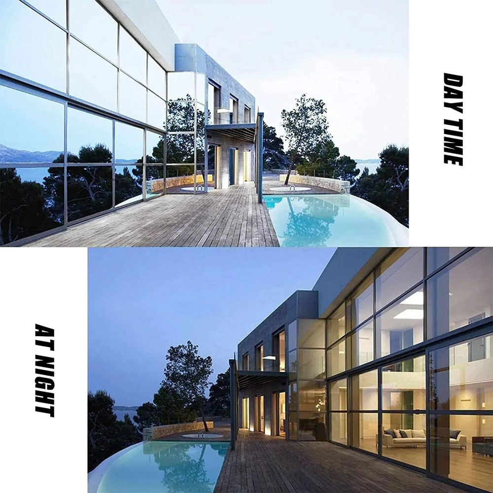 One Way Window Film Mirror Effect Tint Glass Covering For Home Office Reflective Heat Control Anti  2
