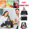 Womens 2 In 1 Insulated Lunch Bag Suitable For 156 Inch Laptops Leak Proof Insulated Work Bag Water 0