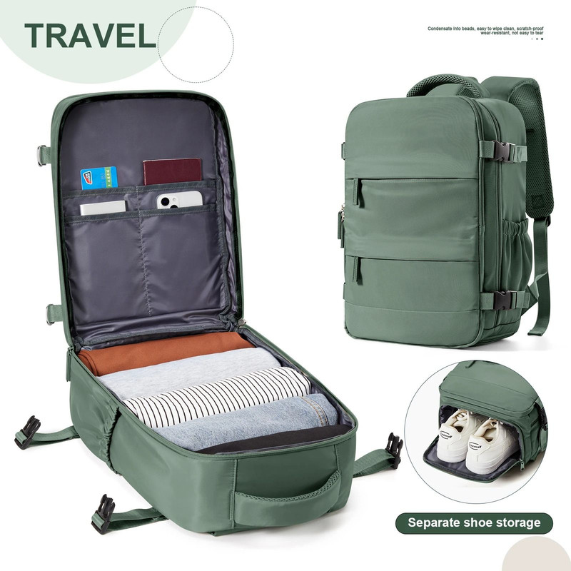 Cabin Size Travel Backpack For Men And Women Lightweight Carry On Hand Luggage Laptop Bag 10