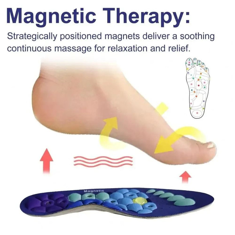 Magnetic Acupressure Massage Insoles With Arch Support For Men And Women 1