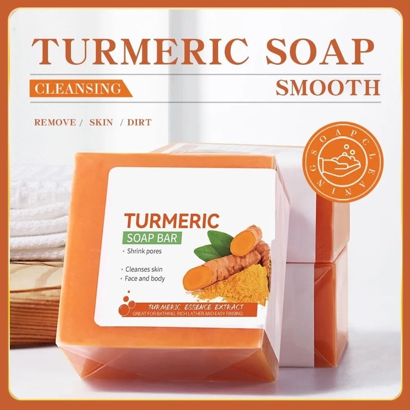 Handmade Turmeric Soap Brightening And Moisturizing Body And Face Cleanser 0