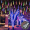 Solar Meteor Shower String Lights Waterproof Garden Decor For Christmas Weddings And Parties 17