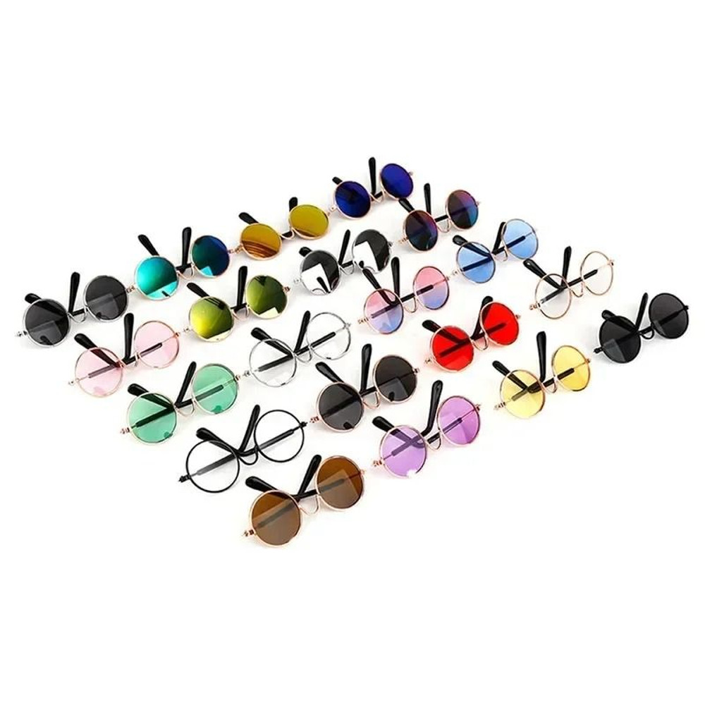 Cute Pet Sunglasses For Cats And Small Dogs UV Protection Summer Photo Props 6