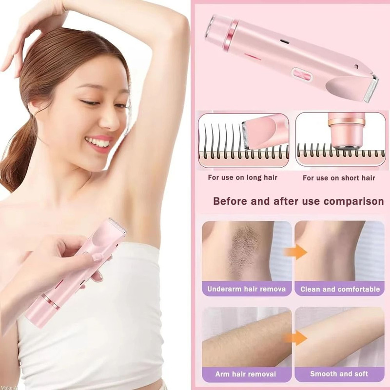Electric Hair Remover And Body Shaver For Women Facial Underarm Leg And Bikini Trimmer 2