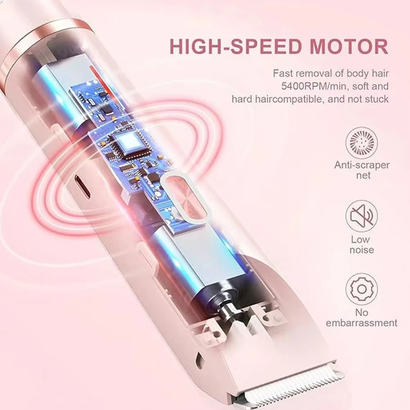 Electric Hair Remover And Body Shaver For Women Facial Underarm Leg And Bikini Trimmer 4