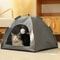 Pet Tent Bed Cat And Dog House SemiEnclosed Canvas Cave With Removable Cushion For Small To Large P 1