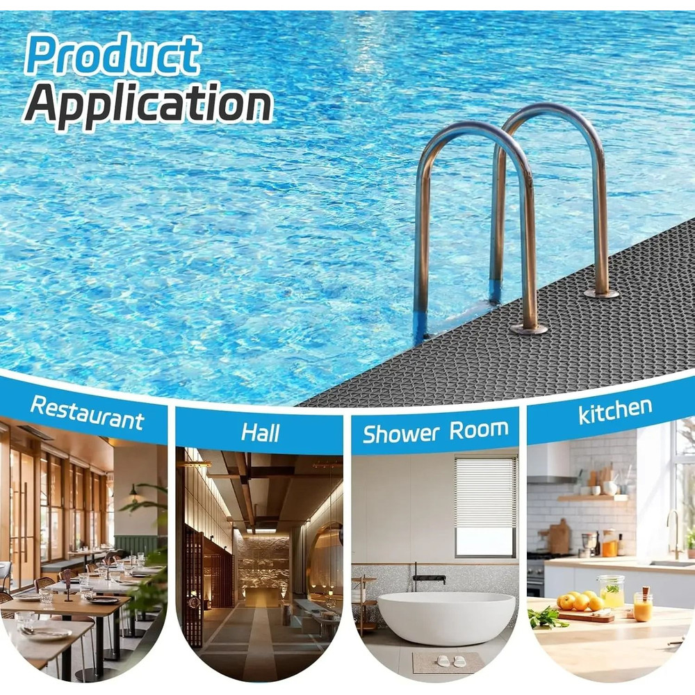 Non Slip PVC Floor Mat For Kitchen Bathroom And Outdoor Areas Waterproof Dirt Resistant Anti Skid M