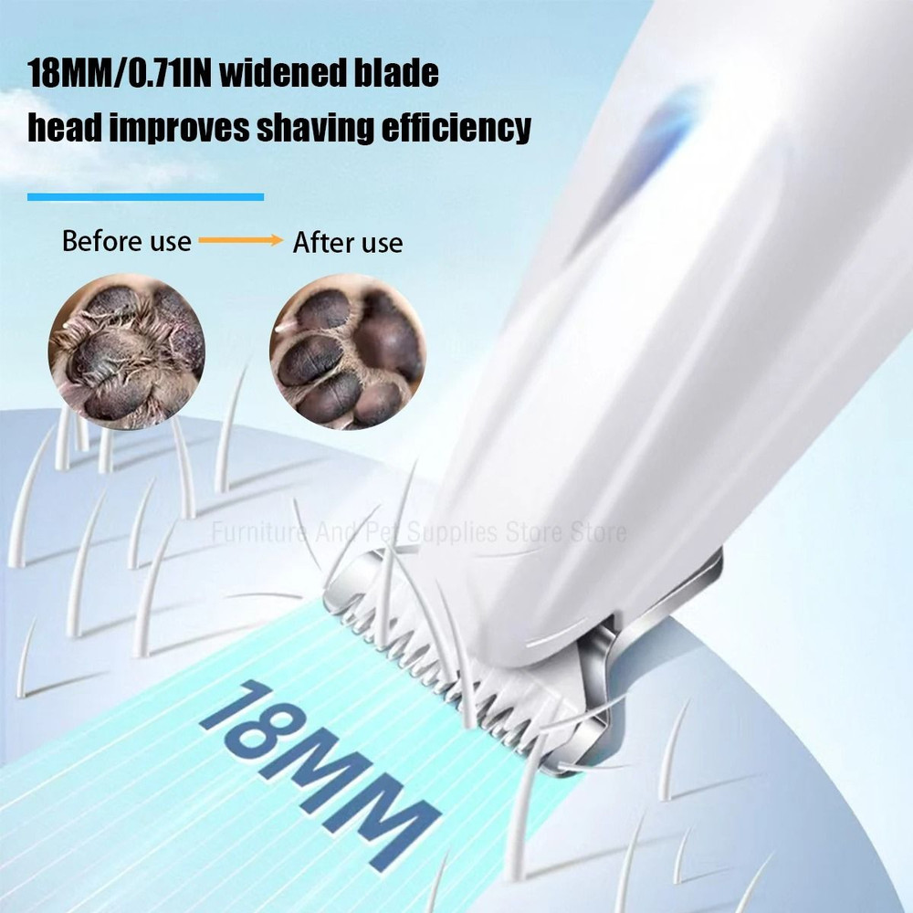 Waterproof Pet Paw Trimmer With LED Light And Display For Safe Precise Grooming 2