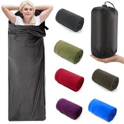 fleece sleeping bag liner lightweight travel sheet for camping and outdoor adventures