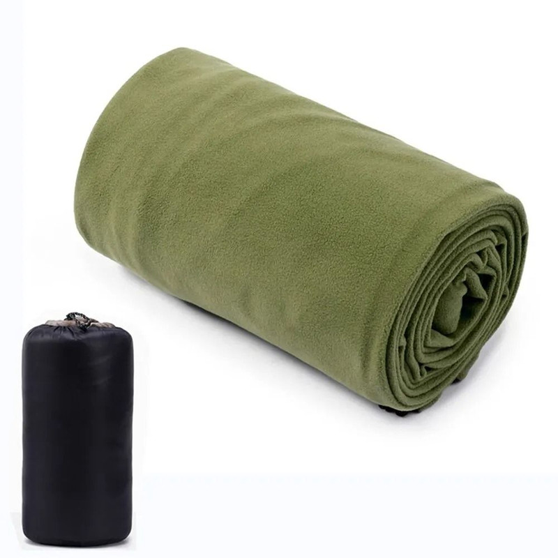 Fleece Sleeping Bag Liner Lightweight Travel Sheet For Camping And Outdoor Adventures 8