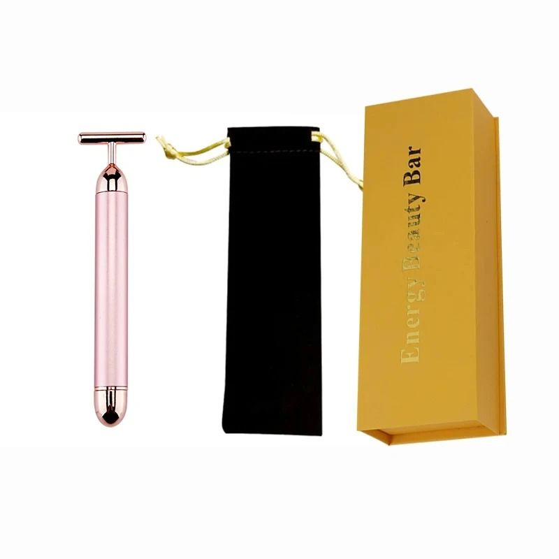 24K Gold Beauty Roller Vibrating Face Massager For Skin Tightening And Lifting 12