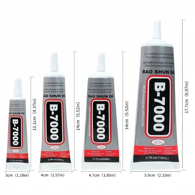 Clear Strong Adhesive Glue For MultiPurpose Repair  B7000 Industrial Strength For Jewelry Phone And 5