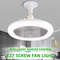 Rotatable Ceiling Fan With Remote Control Light 3in1 Adjustable LED Lamp With E27 Converter Base F 0
