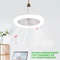 Rotatable Ceiling Fan With Remote Control Light 3in1 Adjustable LED Lamp With E27 Converter Base F 1