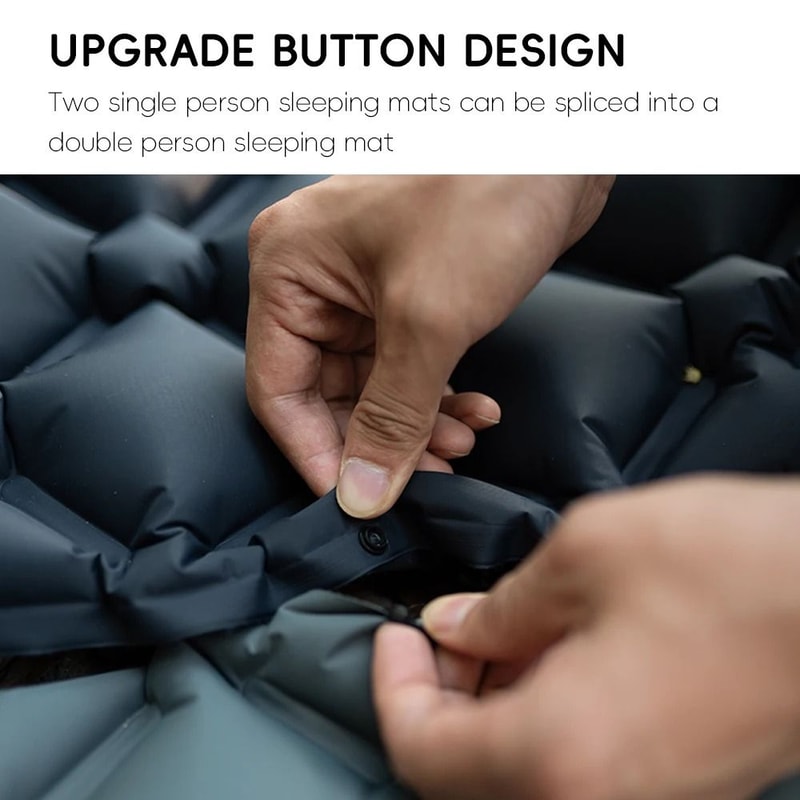 Inflatable Camping Mattress With BuiltIn Pillow Lightweight SelfInflating Sleeping Pad For Outdoor 3