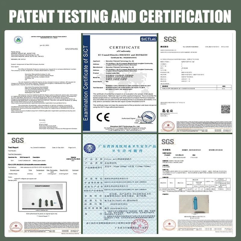 Portable Outdoor Mini Water Filter Straw For Survival And Emergency Purification 5