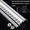 Aluminum LED Strip Light Profile 50x22mm Recessed Mount Channel For Ceiling And Wall Decoration 7