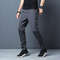 Mens Casual Elastic Waist Slim Fit Jogger Pants Classic Straight Trousers Plus Size 8