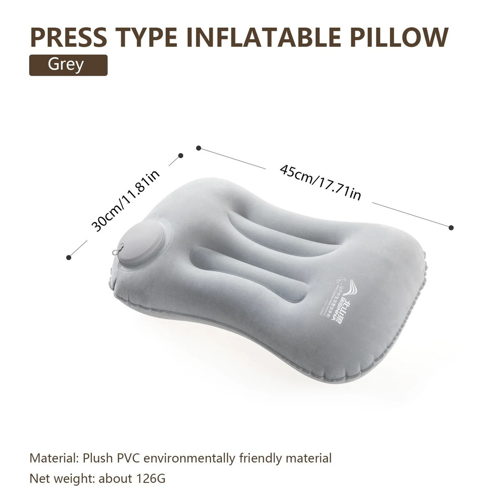 Camping Inflatable Pillow Portable Ultralight Air Cushion For Travel And Hiking Neck Support 6