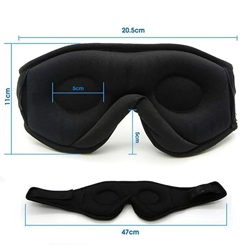 Bluetooth Sleep Mask With Builtin Headphones  3D Memory Foam Eye Mask And HD Music Headset For Slee 1