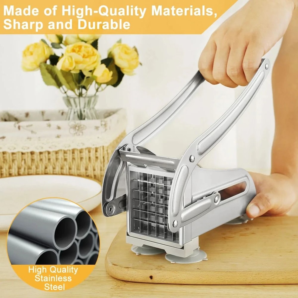 Stainless Steel Manual Potato Cutter French Fries Slicer And Vegetable Chopper For Home Kitchen 4