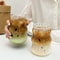 Striped Glass Tumbler 530ml HeatResistant Drinking Cup For Coffee Tea Juice And Milk 4