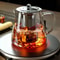 Glass Teapot With Stainless Steel Infuser HeatResistant Borosilicate Tea Kettle For Loose Leaf And 0