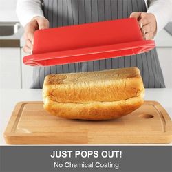 silicone bread and cake baking pan – rectangular non-stick loaf mold for brownies, cheesecake, and pastries