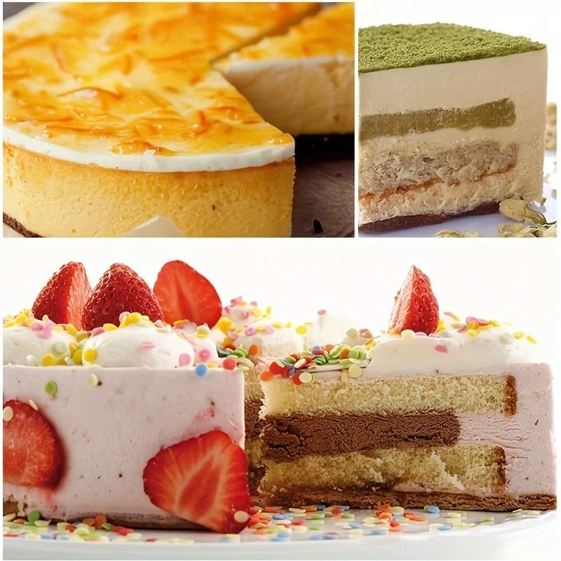 Adjustable Stainless Steel Cake Ring Round Mousse Mold For Baking Cheesecake And Dessert Layering 6