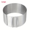 Adjustable Stainless Steel Cake Ring Round Mousse Mold For Baking Cheesecake And Dessert Layering 7