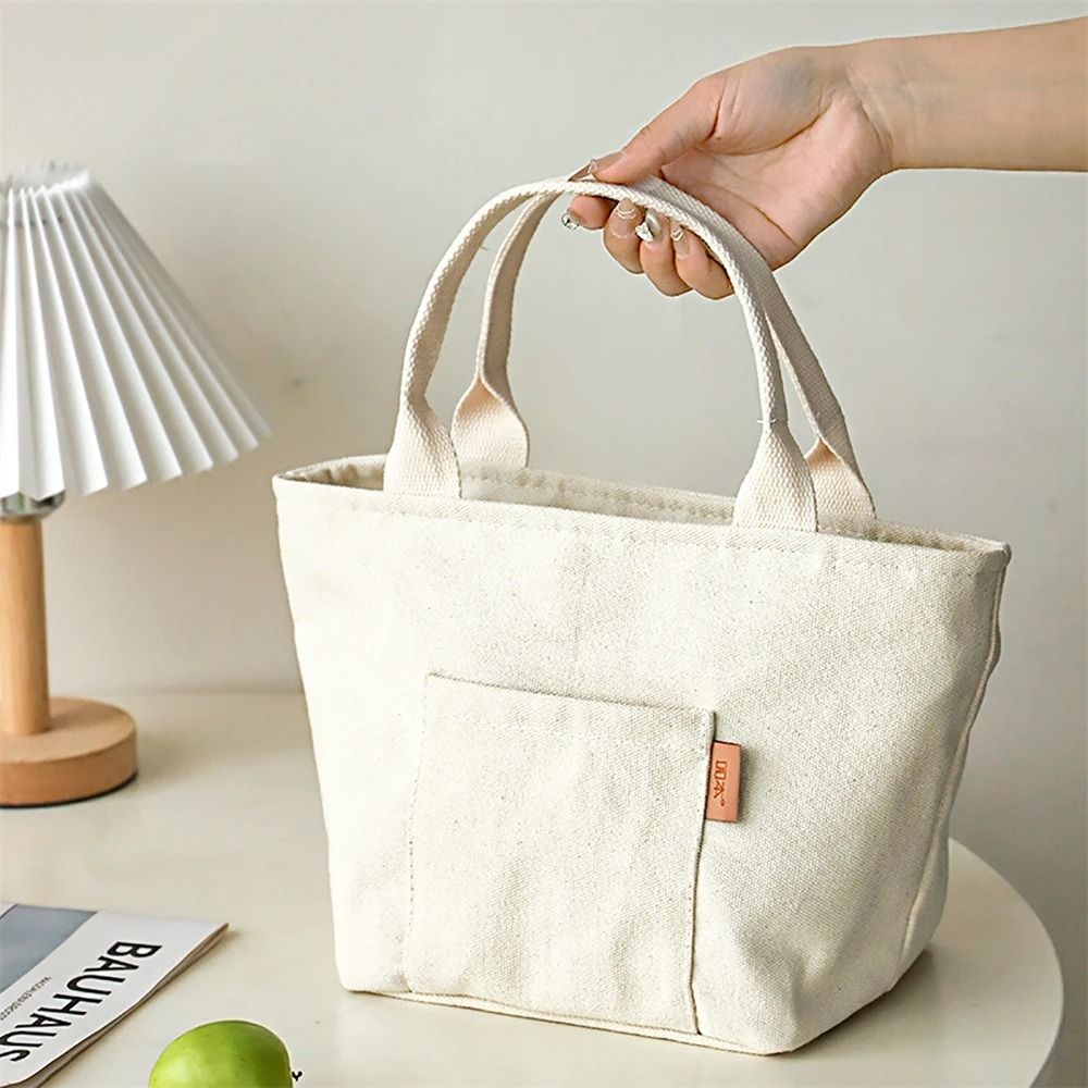 Insulated Canvas Lunch Bag  LargeCapacity Reusable Cooler Tote For School Office Or Picnic 7