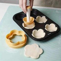 mini tart shell mold and pastry tamper set – non-stick plastic tart maker for cookies, cupcakes, and desserts