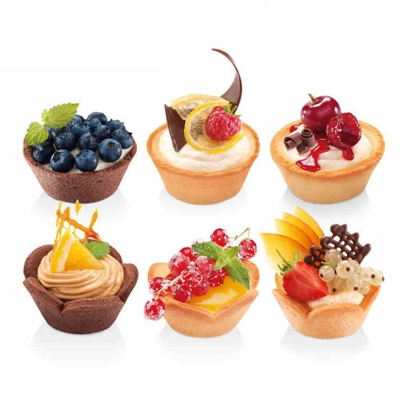 Mini Tart Shell Mold And Pastry Tamper Set NonStick Plastic Tart Maker For Cookies Cupcakes And De 1